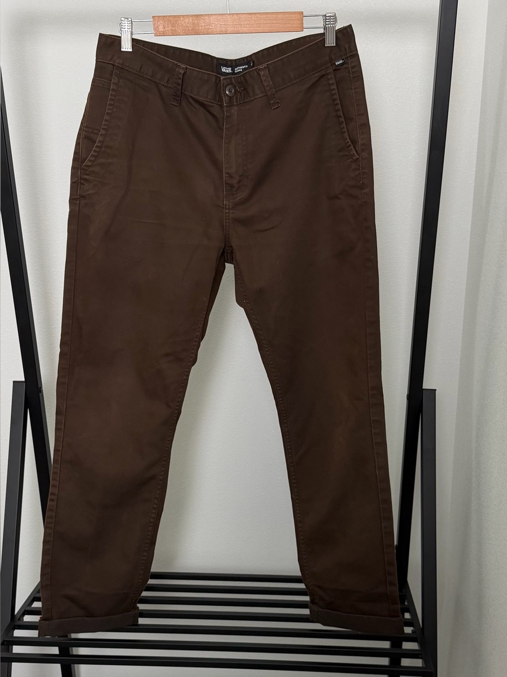 Vans Men's Brown Authentic Chino Pants - Slim Fit